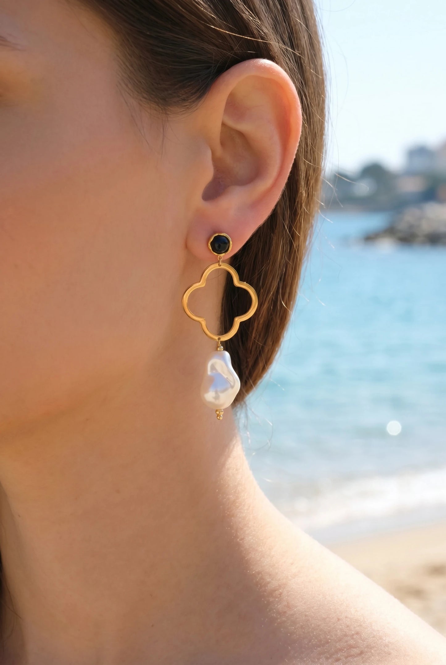 Boucles d’oreilles en acier inoxydable