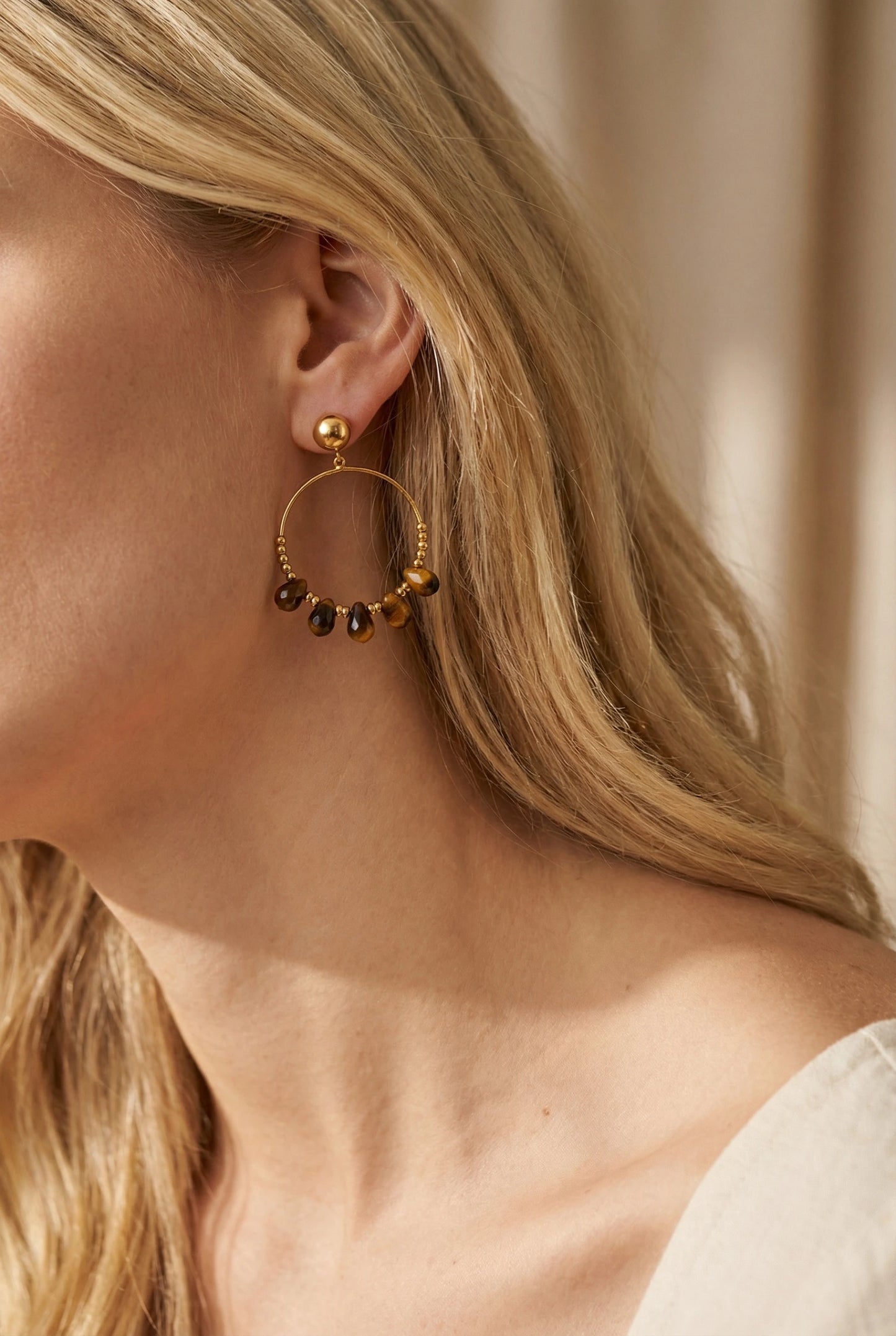 Boucles d’oreilles en acier inoxydable