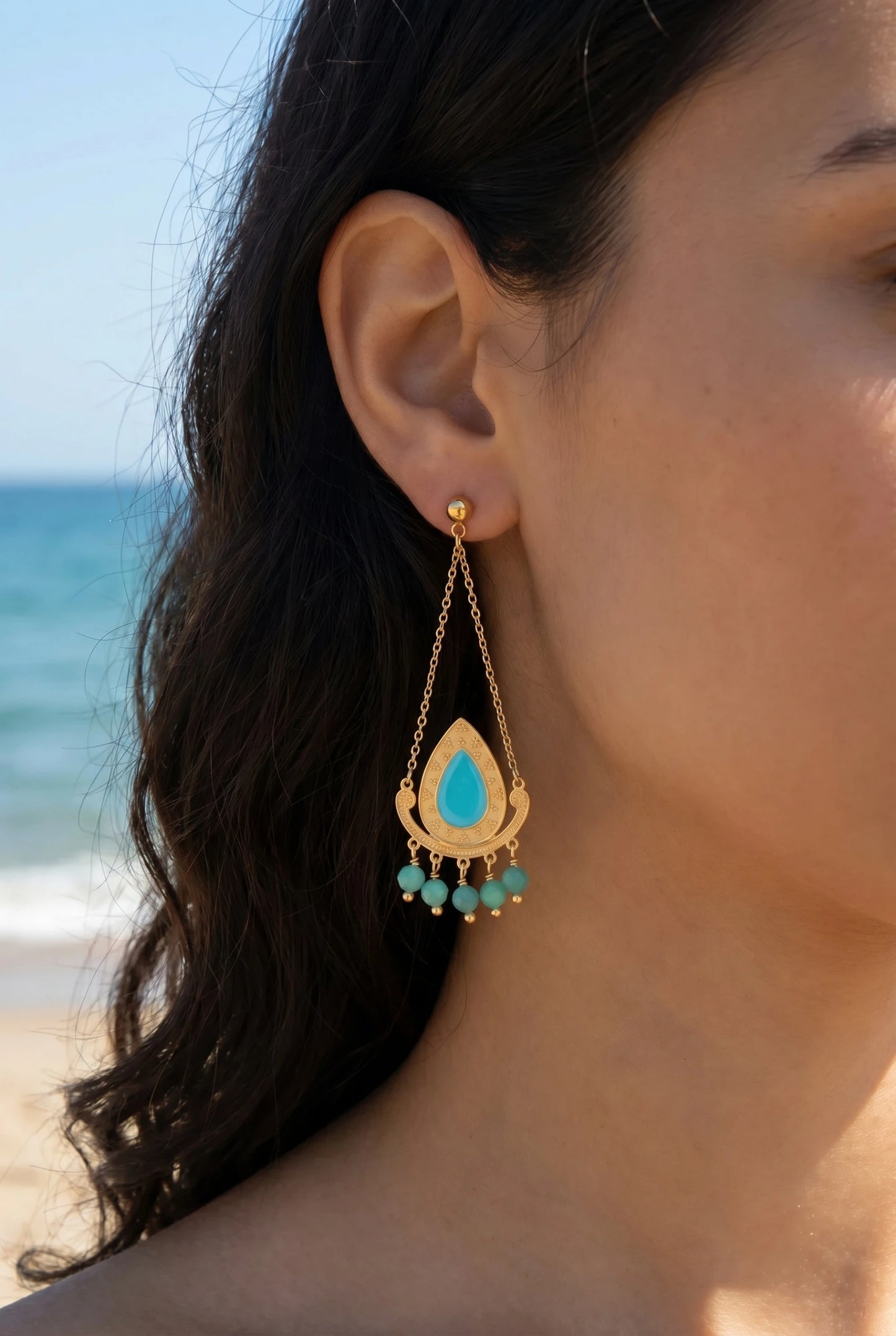 Boucles d’oreilles en acier inoxydable