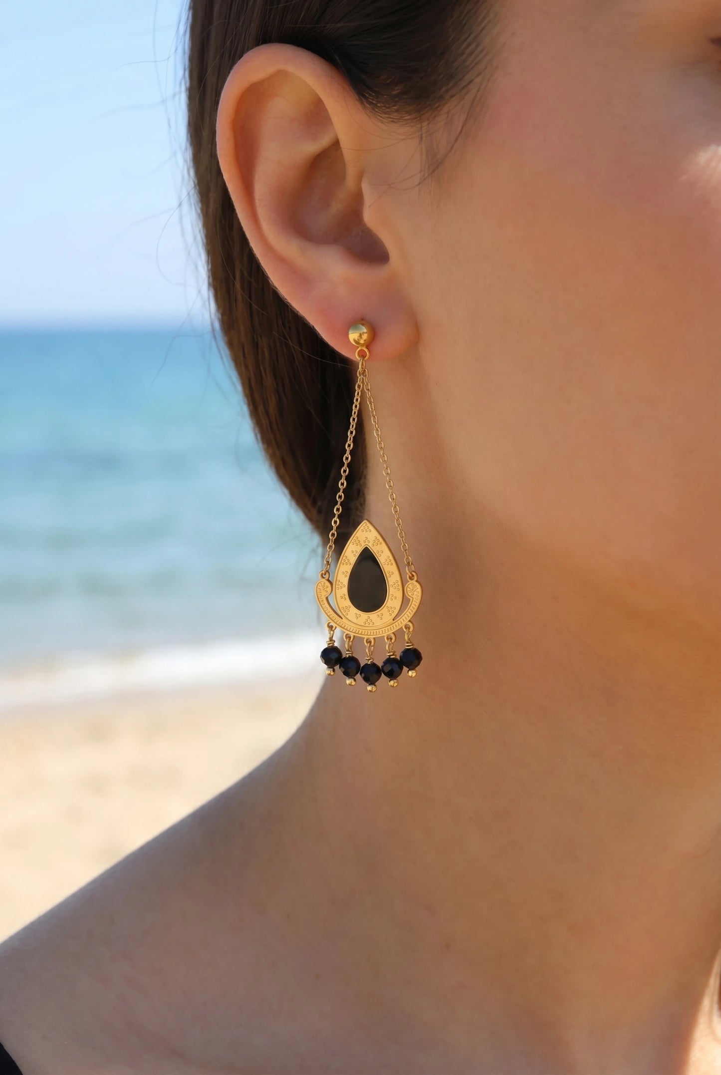 Boucles d’oreilles en acier inoxydable
