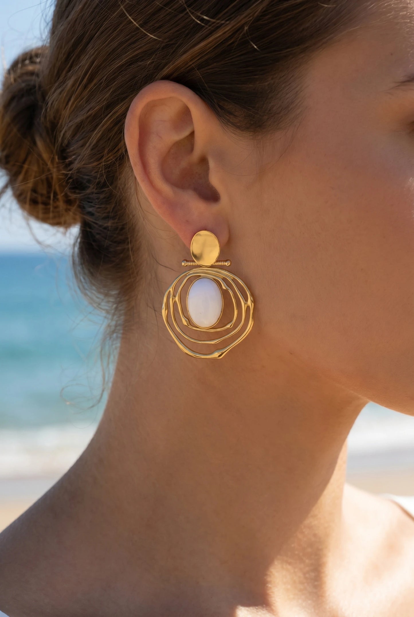 Boucles d’oreilles en acier inoxydable