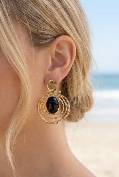 Boucles d’oreilles en acier inoxydable