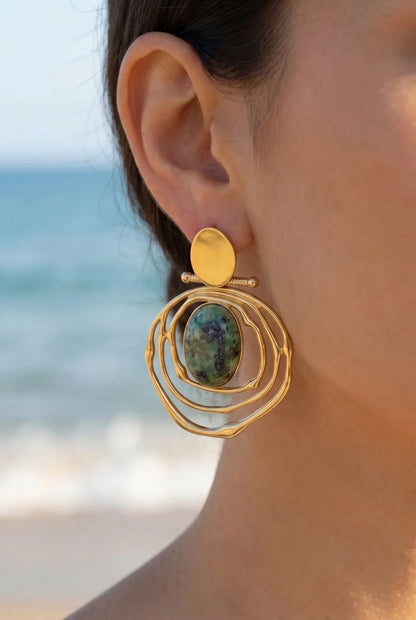 Boucles d’oreilles en acier inoxydable