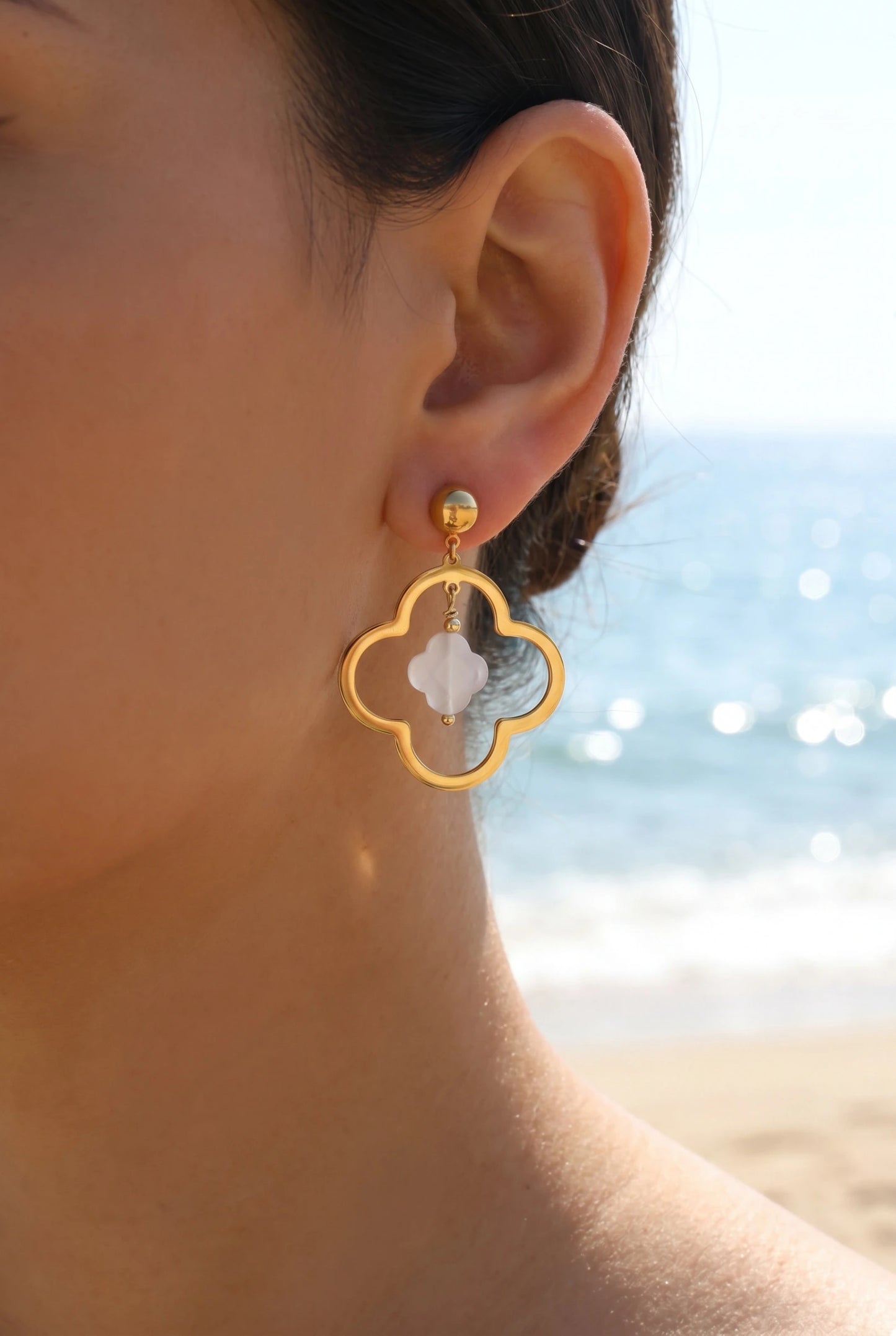 Boucles d’oreilles en acier inoxydable