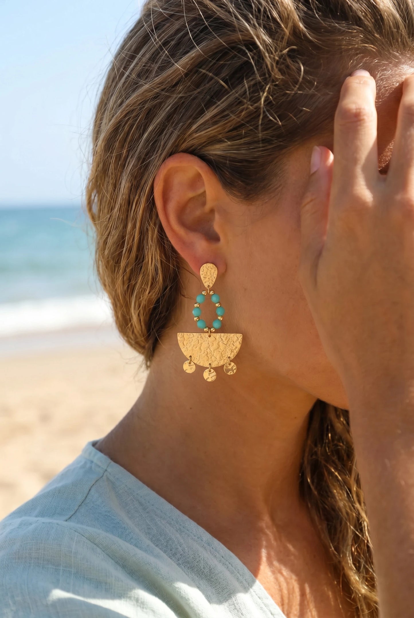 Boucles d’oreilles en acier inoxydable