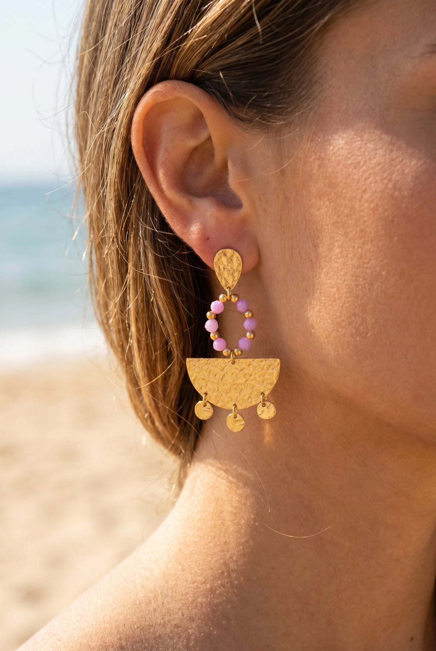 Boucles d’oreilles en acier inoxydable