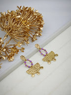 Boucles d'oreilles en acier inoxydable - VIOLET
