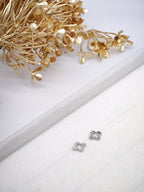 Boucles d'oreilles en acier inoxydable - ARGENT