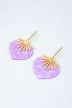 Boucles d'oreilles en acier inoxydable - VIOLET