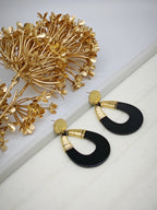 Boucles d'oreilles en acier inoxydable - NOIR