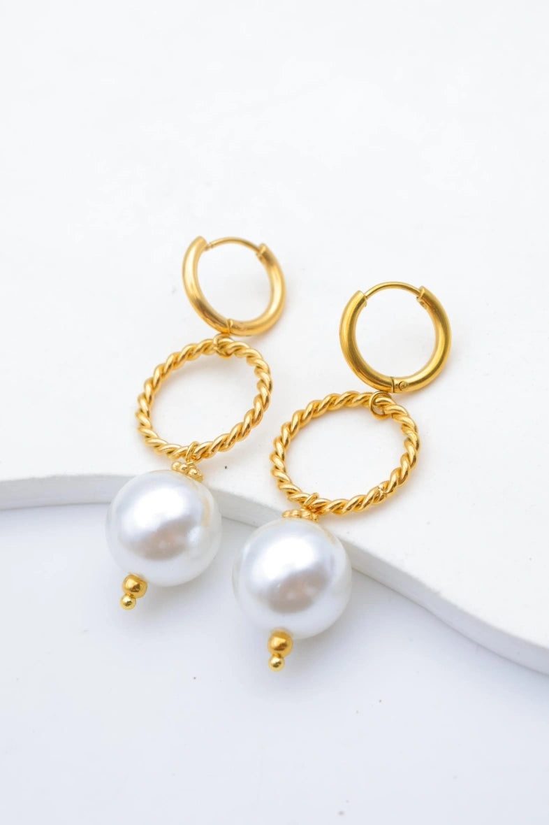 Boucles d'oreilles en acier inoxydable - DORÉ