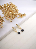 Boucles d'oreilles en acier inoxydable - NOIR