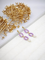 Boucles d'oreilles en acier inoxydable - VIOLET