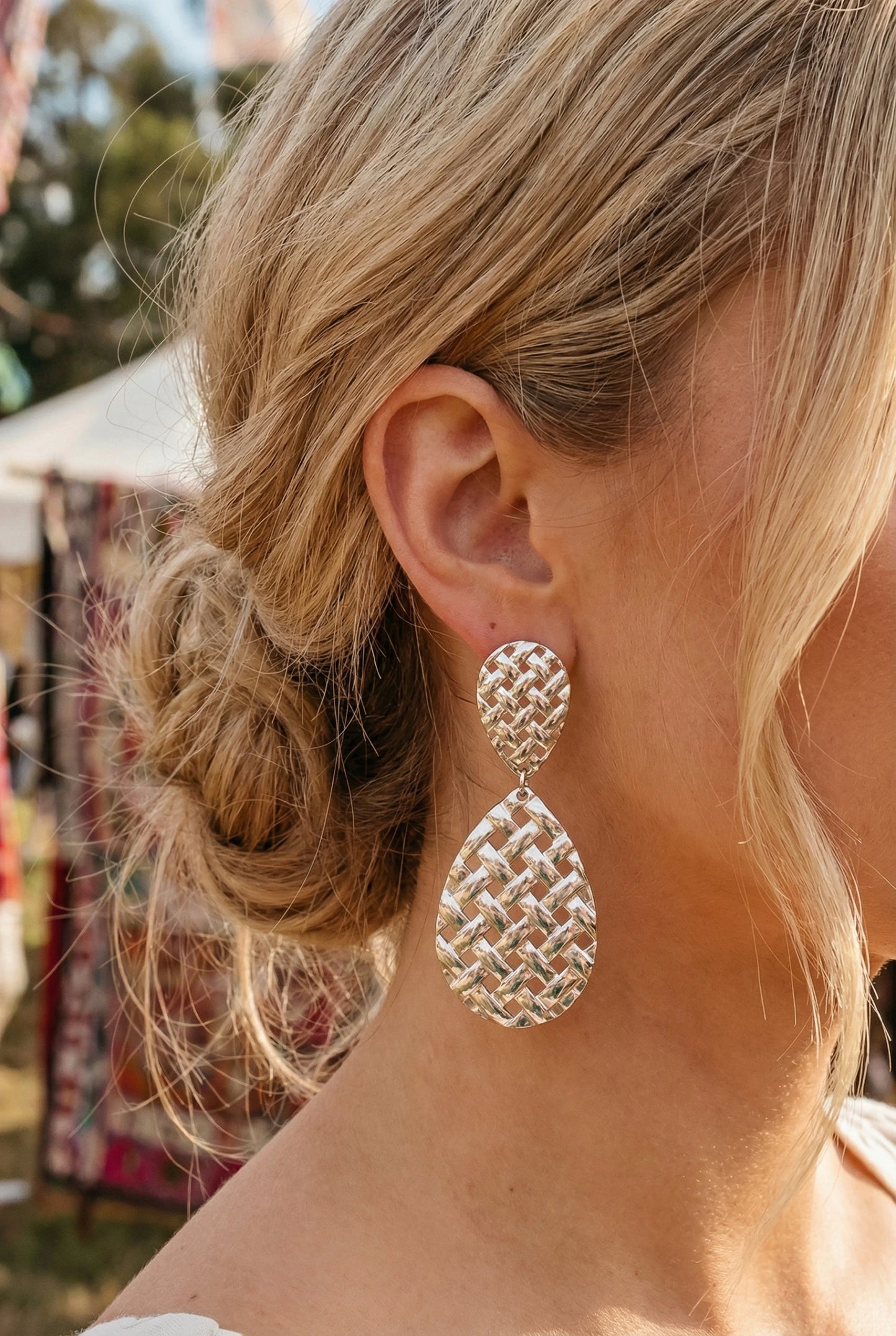 Boucles d’oreilles en acier inoxydable