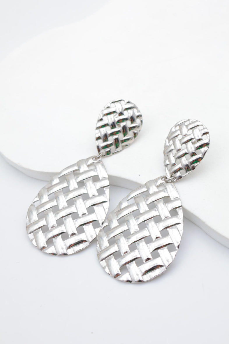 Boucles d'oreilles en acier inoxydable - ARGENT