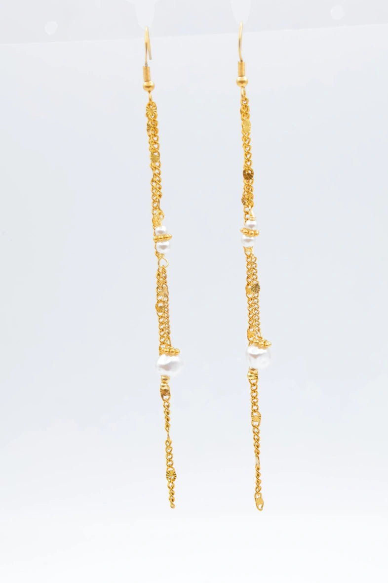 Boucles d'oreilles en acier inoxydable - BLANC