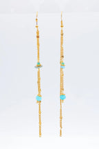 Boucles d'oreilles en acier inoxydable - BLEU