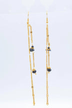Boucles d'oreilles en acier inoxydable - NOIR