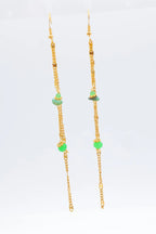 Boucles d'oreilles en acier inoxydable - VERT