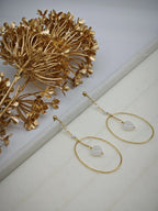 Boucles d'oreilles en acier inoxydable - BLANC