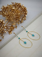 Boucles d'oreilles en acier inoxydable - BLEU