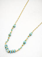 Collier en acier inoxydable - BLEU