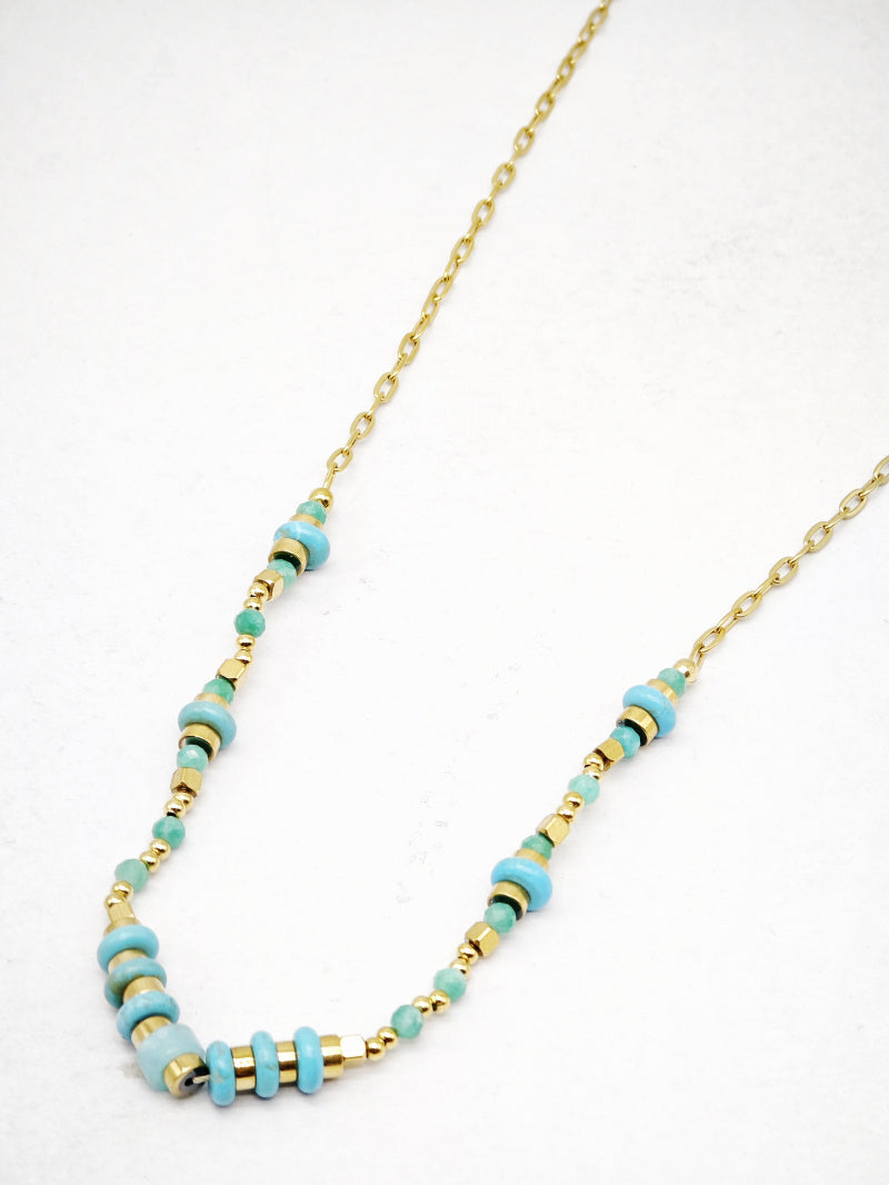 Collier en acier inoxydable - BLEU