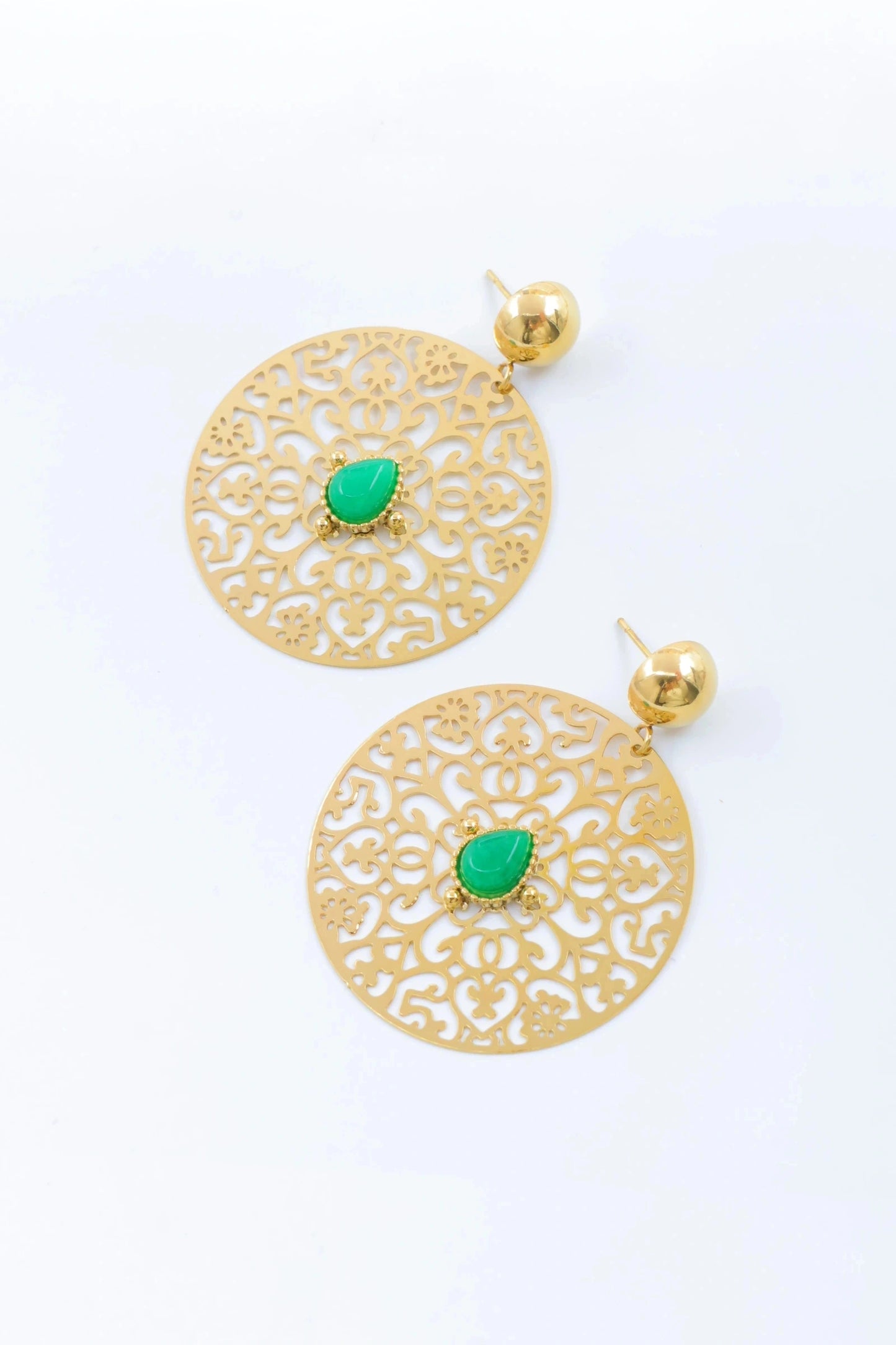 Boucles d’oreilles en acier inoxydable