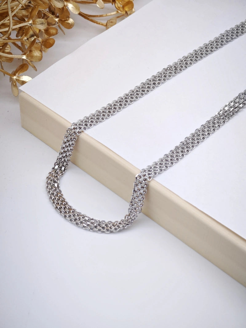 Collier en acier inoxydable - ARGENT