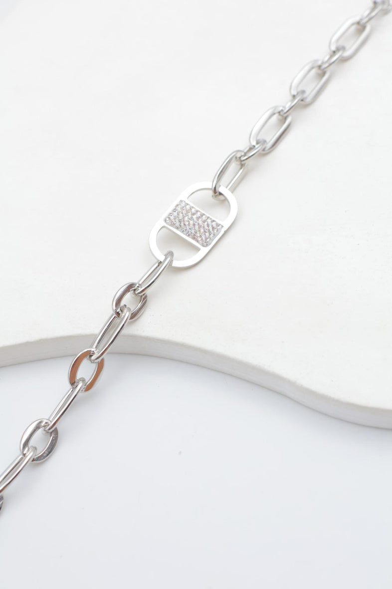 Bracelet en acier inoxydable - ARGENT