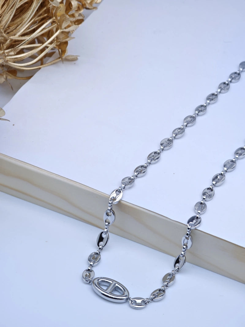 Collier en acier inoxydable - ARGENT