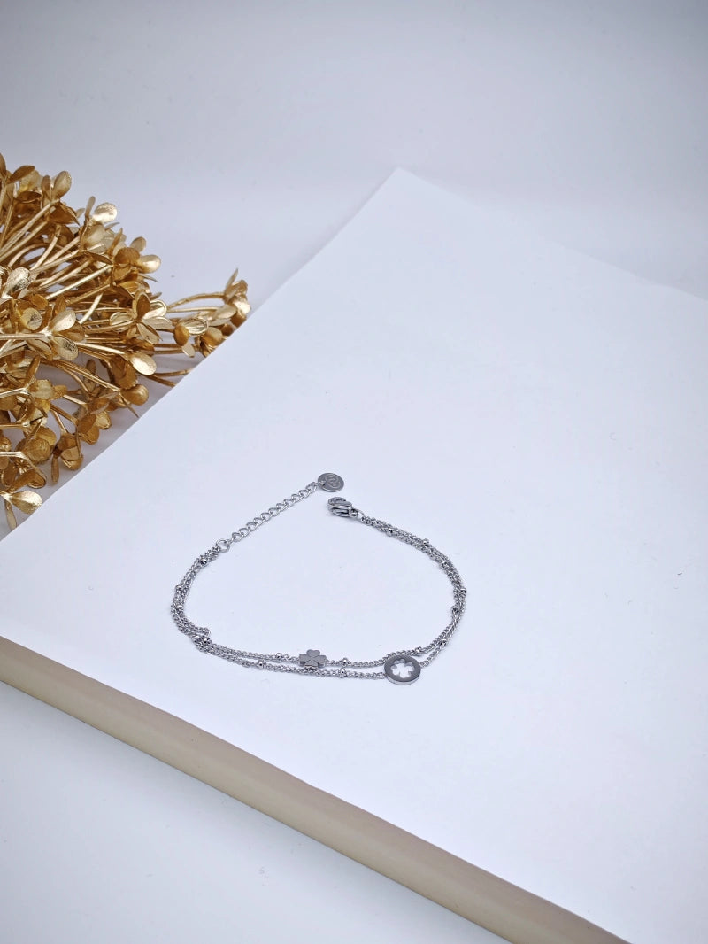 Bracelet en acier inoxydable - ARGENT
