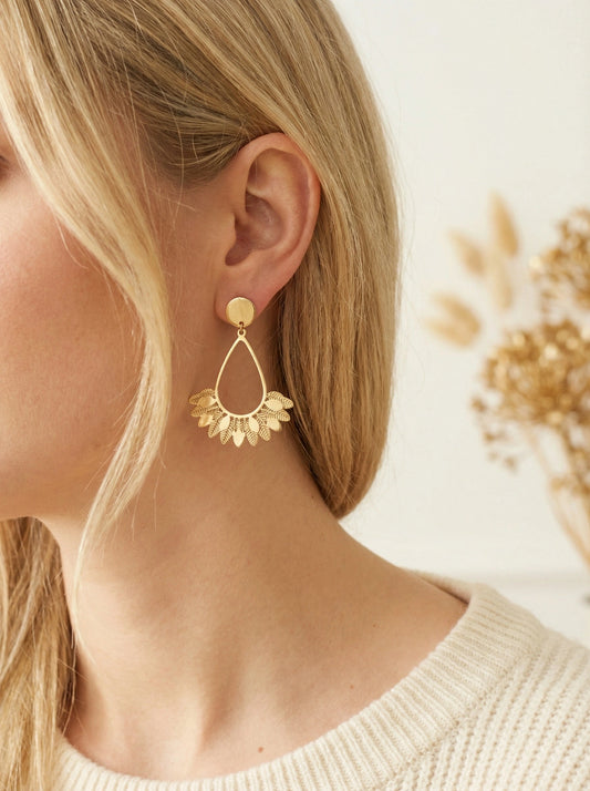 Boucles d’oreilles en acier inoxydable