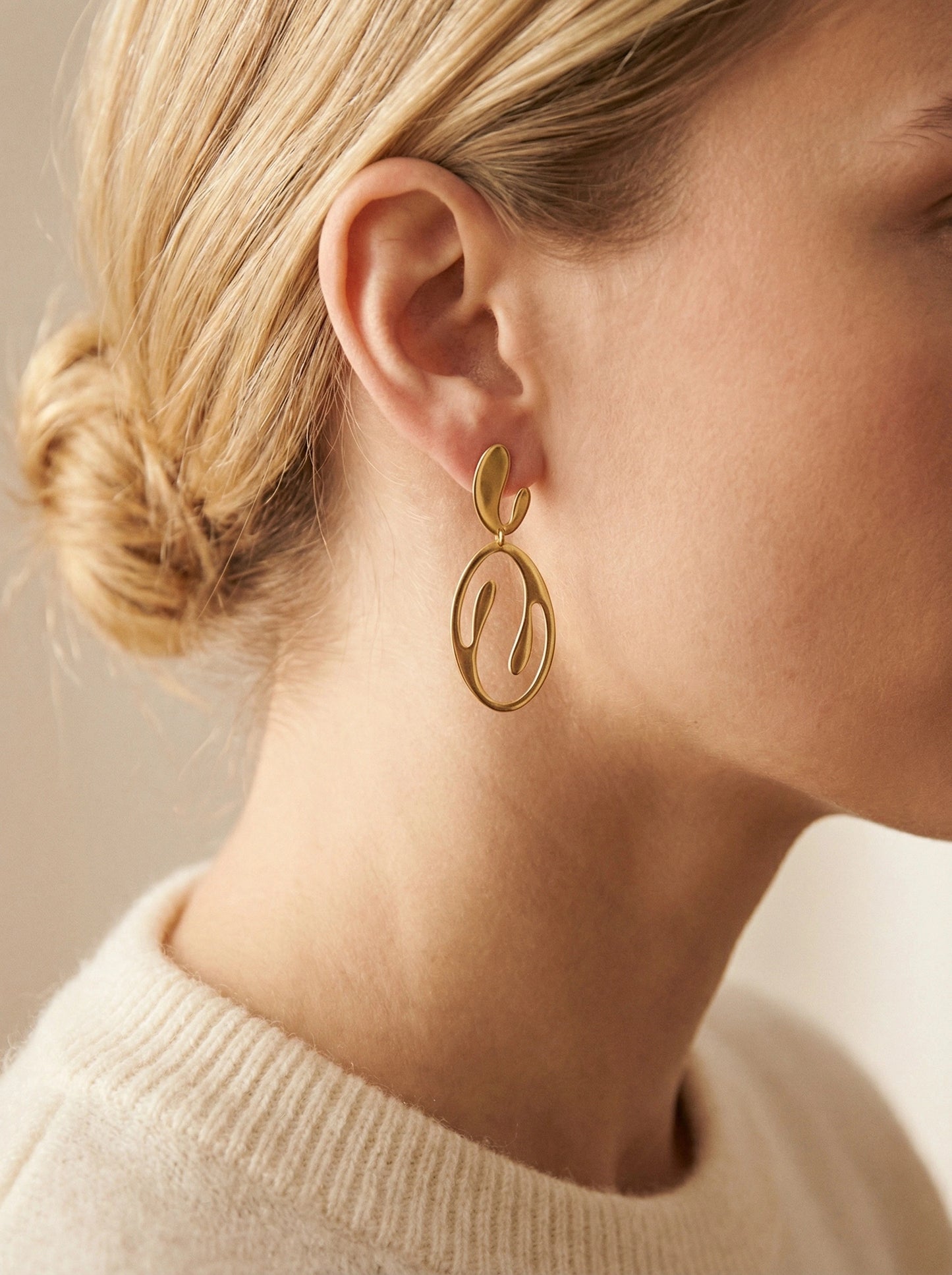 Boucles d’oreilles en acier inoxydable