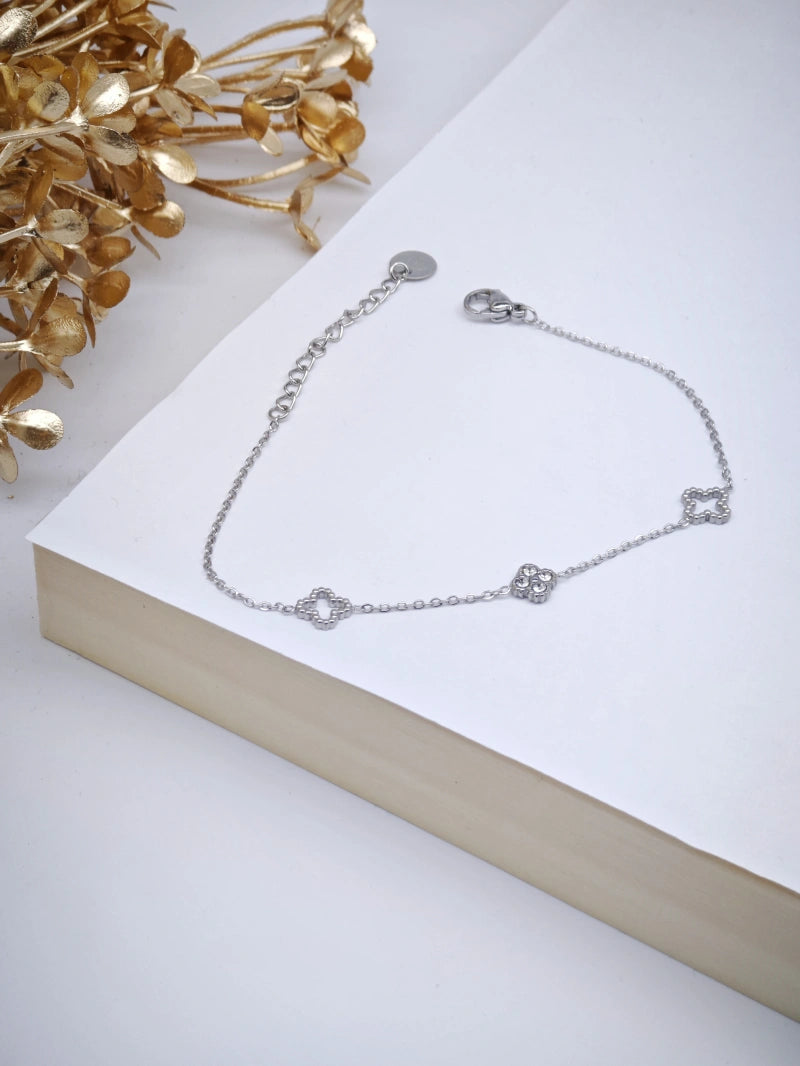Bracelet en acier inoxydable - ARGENT