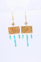 Boucles d'oreilles en acier inoxydable - BLEU
