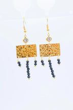 Boucles d'oreilles en acier inoxydable - NOIR