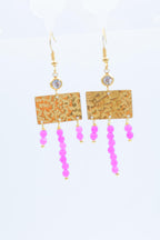 Boucles d'oreilles en acier inoxydable - VIOLET