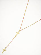 Collier en acier inoxydable - FUCHSIA