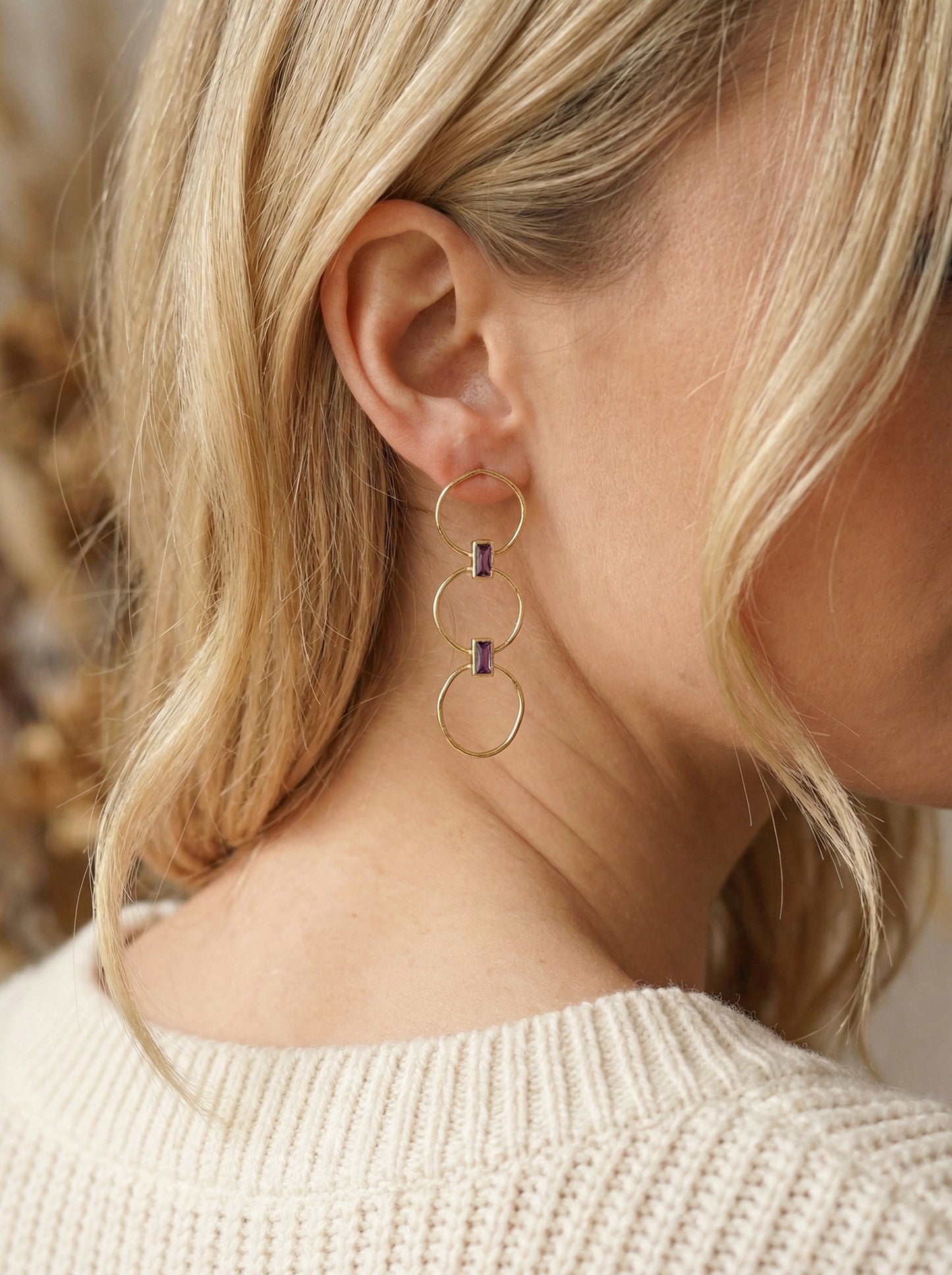 Boucles d’oreilles en acier inoxydable