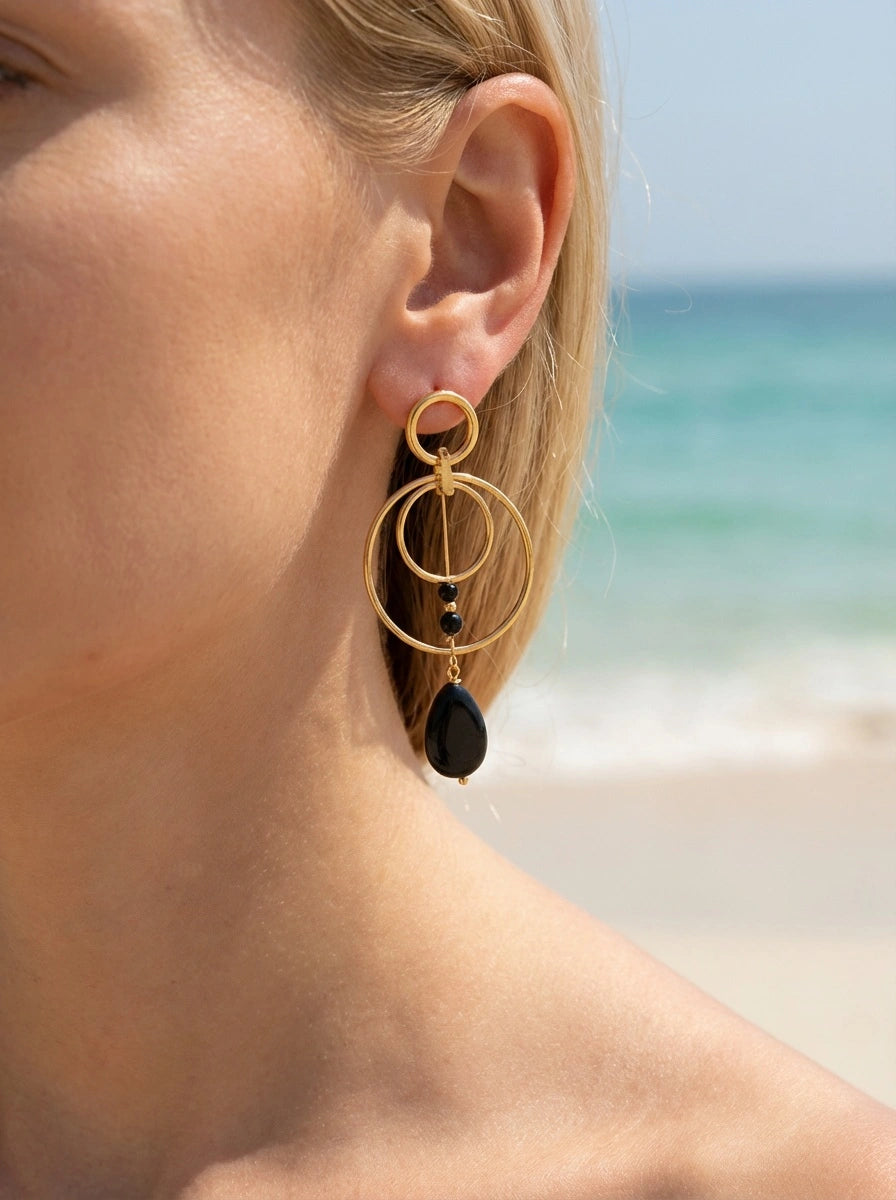 Boucles d’oreilles en acier inoxydable
