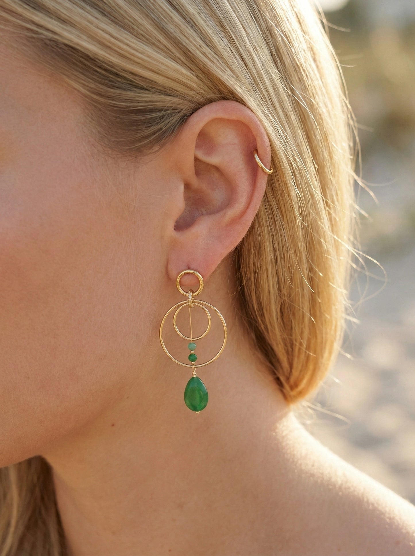 Boucles d’oreilles en acier inoxydable