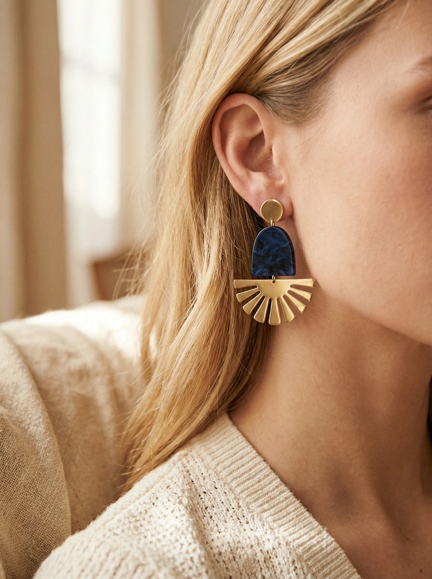 Boucles d’oreilles en acier inoxydable