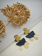 Boucles d'oreilles en acier inoxydable - NOIR