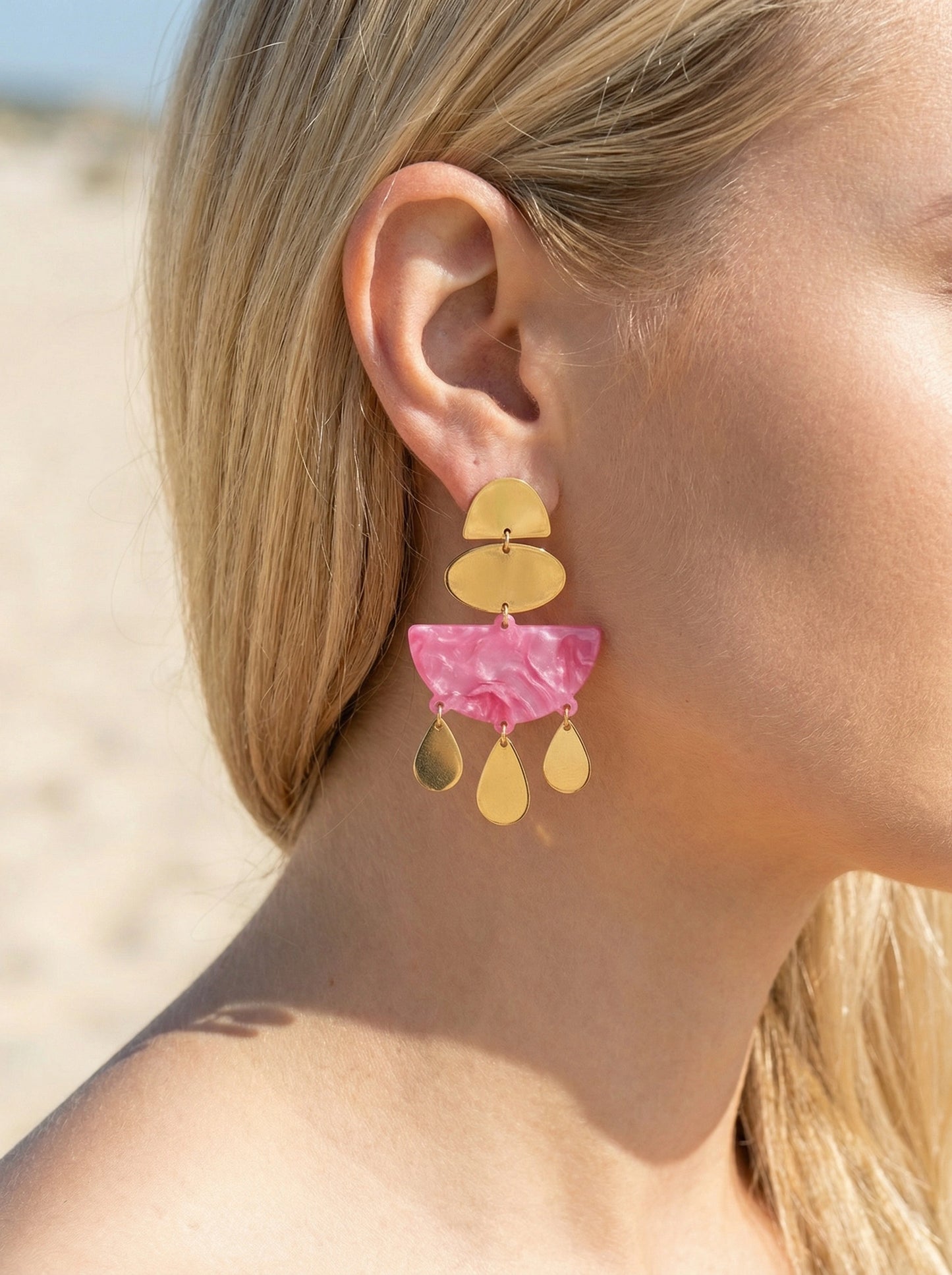 Boucles d’oreilles en acier inoxydable