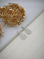 Boucles d'oreilles en acier inoxydable - ARGENT