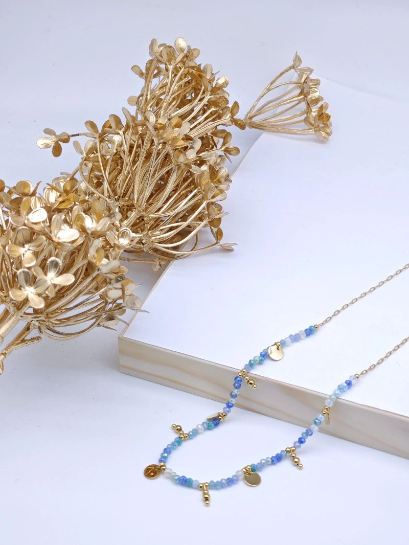 Collier en acier inoxydable - BLEU