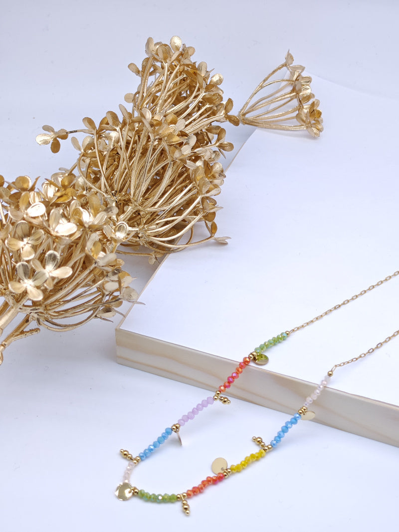 Collier en acier inoxydable - MULTICOLORE