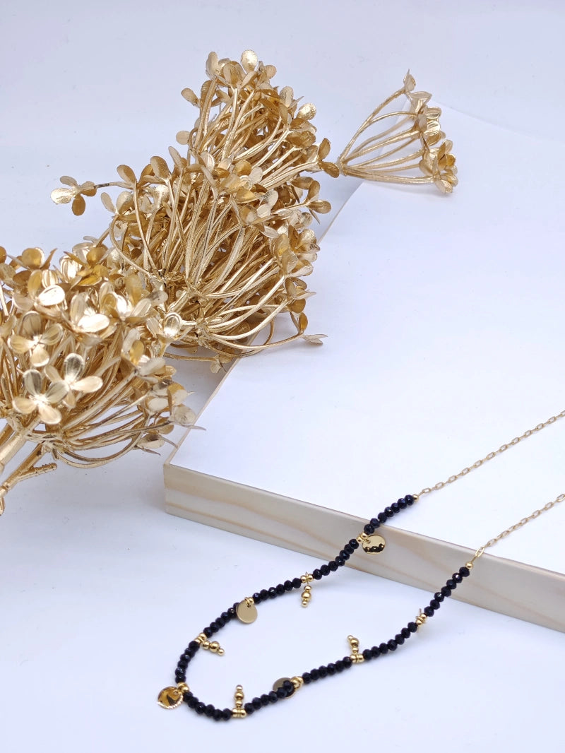 Collier en acier inoxydable - NOIR