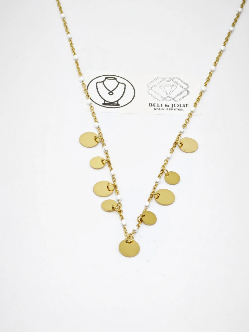 Collier en acier inoxydable - BLANC